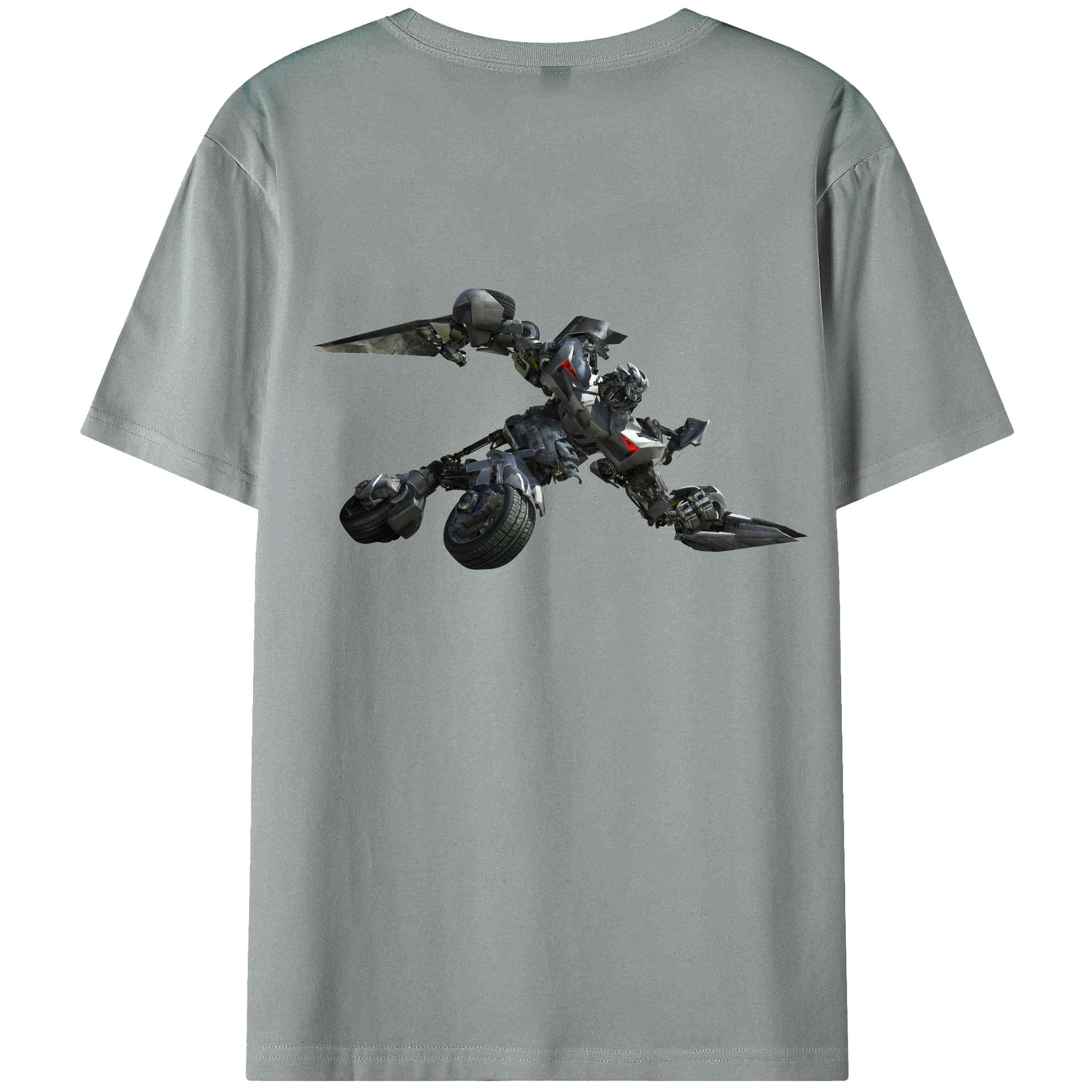 （画像用） Transformers トランスフォーマー 綿100％ メンズ半袖Tシャツ（バックプリント） 通気性